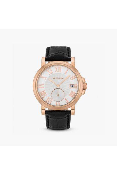 Police Men's Silver Round 42 MM Analog Watch | PL.15437JSR/04