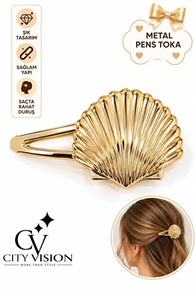 cityvision Sea Shell Model Metal Pen Buckle Medium Size