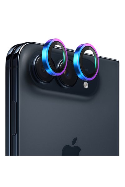 BLUEO iPhone Duo Camera Metal Frame Case, Glass, Multicolor