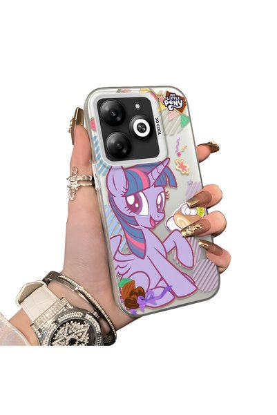 ucuc حافظة هاتف بنمط Twilight Sparkle متوافقة مع Tecno Spark 20C مع لوحة خلفي...