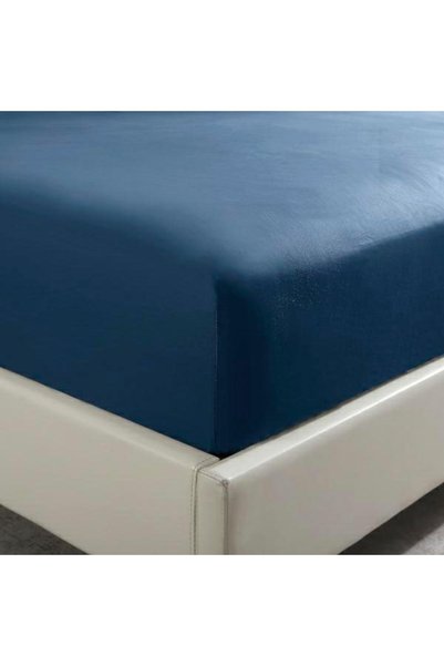 Nitki Cearceaf cu elastic, 140x200+30cm, granat, satin de bumbac
