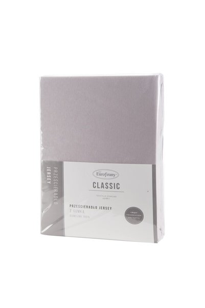 Eurofirany Cearceaf cu elastic, Eurofirany, Jerseu, 90x200, gri deschis