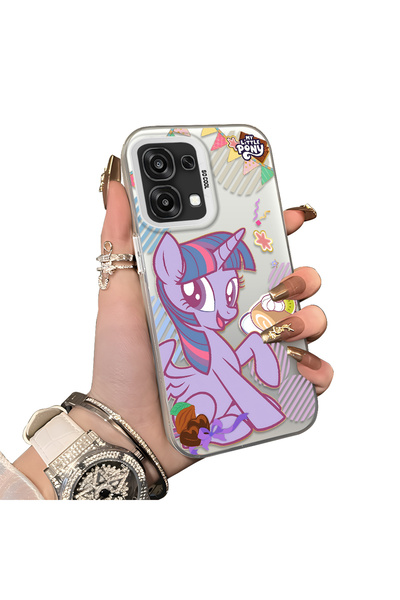 ucuc Oppo A6 Pro 4G/5G Compatible Acrylic Hard Back Panel with Silicone Edges...
