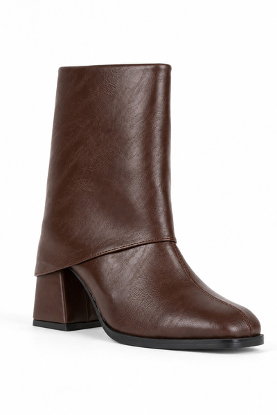 stato Nerola Women's Heeled Boots with Blunt Toe and Zipper