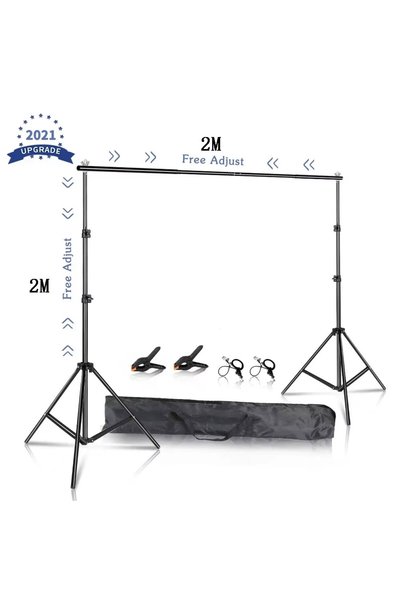 SH 2x2/2x3/2.6x3M Photography Backdrop Stand Background Frame With/Without We...