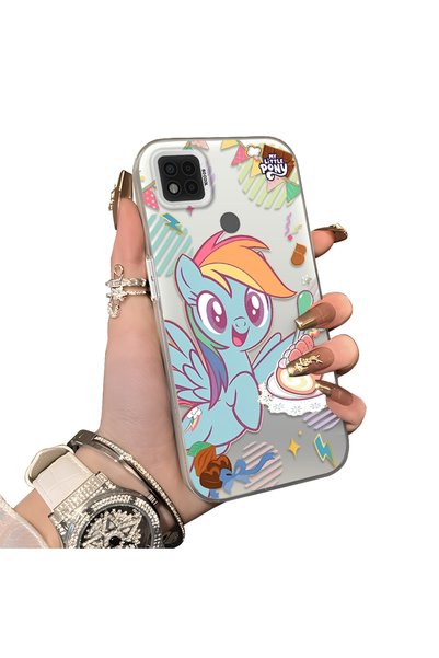 ucuc Xiaomi Poco C31 Compatible Acrylic Hard Back Panel with Silicone Edges R...