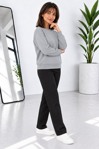 by fiyaka fashion Premium Quality Comfortable Fit 3-Ply Cotton Zero Neck Sweatshirt