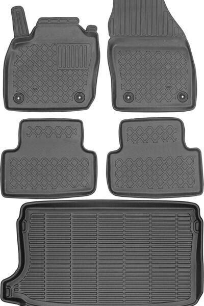 Max-Dywanik Volkswagen T-Cross SUV din 2019 SET - covorașe auto + covoraș por...