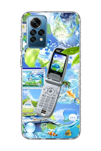 lelia Redmi Note 12 Pro 4g Compatible Flip Phone Nature Printed Transparent P...