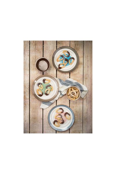 Cosy & Trendy Farfurie ceramică albastră/multicoloră Ø27 cm Larissa Cosy&Trendy