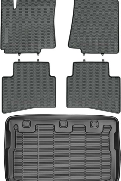 Max-Dywanik Kia Rio III Hatchback din 2011-2017 SET - covorașe auto din cauci...