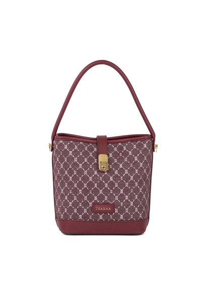 Tergan Geantă de mână din material textil roșu Claret pentru femei - S26K1TWC...