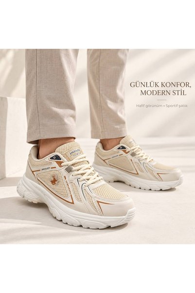 Jagulep Lace-Up Breathable Extra Comfortable Sports Shoes