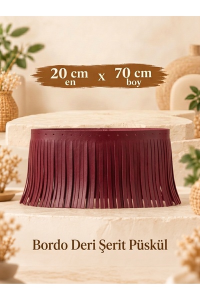 SEM AKSESUAR Leather Knitting with Tassels