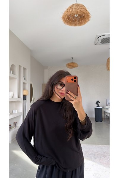 Buket Teke Siyah Vatkalı Uzun Kollu Basic