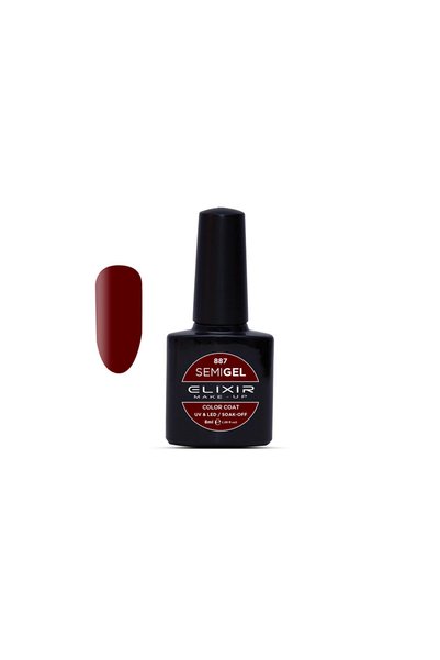 Elixir SEMI GEL (ΗΜΙΜΟΝΙΜΟ ΒΕΡΝΙΚΙ) - 887 (TYRIAN PURPLE) 8ML