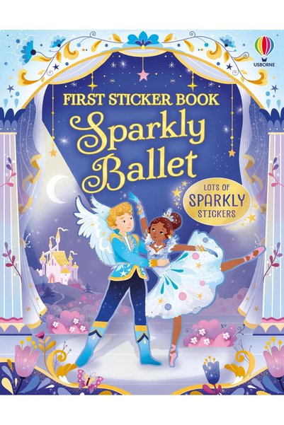 Usborne Sticker book, First sticker book sparkly ballet, + 1 year