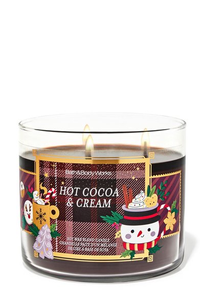Bath & Body Works Hot Cocoa & Cream Büyük Mum 411 g