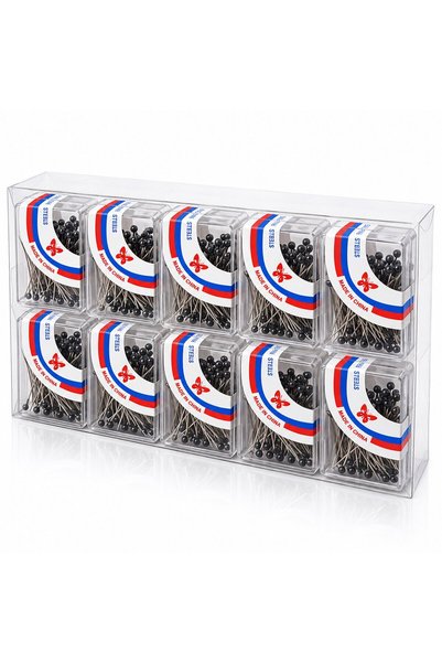 Generic Brand И20-030 Игли за забрадка, по 50 броя, в черна пластмасова кутия...