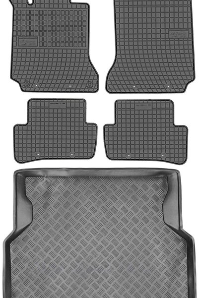 Max-Dywanik Mercedes C-Class W204 Sedan din 2007-2014 SET - covorașe auto din...