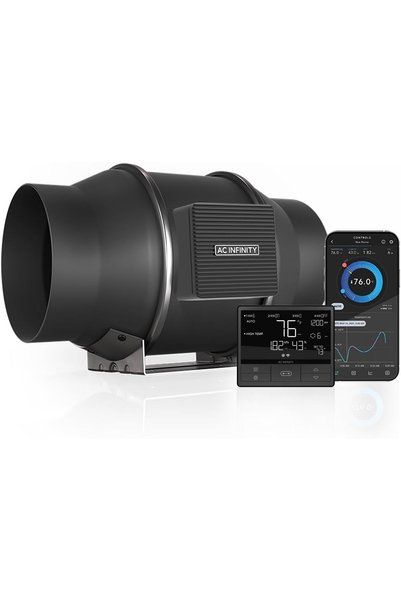 AC Infinity Ventilator de tubulatură, diametru 150 mm, debit de aer 402 CFM, ...