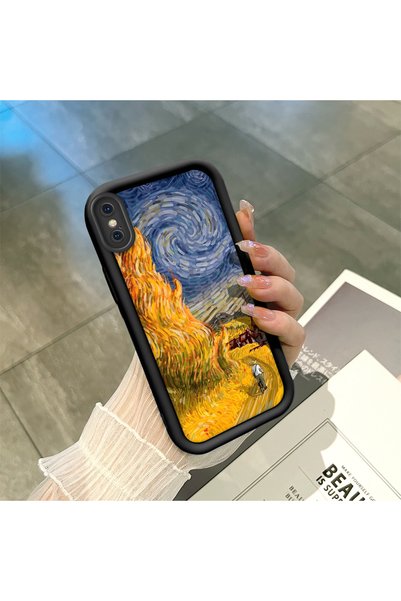 ucuc iPhone XS Max Compatible Black Silicone Camera Protected Shock-Absorbing...