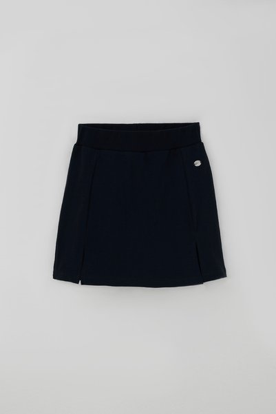 Breeze Girl's Shorts Skirt with Arma Accessories and Slits, 9-14 Years Old, Navy Blue