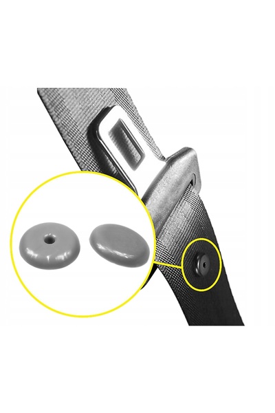 AWparts Clema Opritor Centura Siguranta, Compatibil Universal Auto, Gri, Plas...