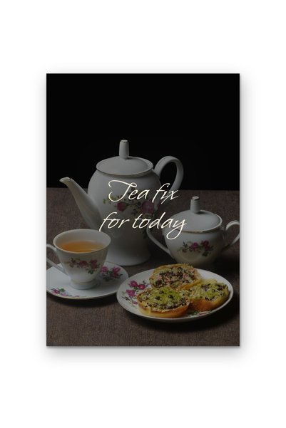 OEM Poster Cardboard 250g A4 Tea remedy for today, Inspirational wall decor, A4