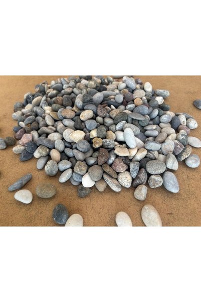 Ekodoğa Dere Çakıl Taşı 500 gr 1,5-3 cm Karışık Renkli Dolomit Taş Akvaryum T...