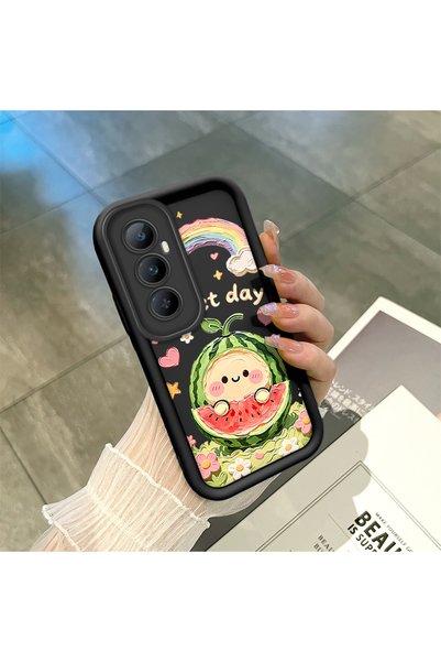 ucuc Realme C65 4g Compatible Black Silicone Camera Protected Shock-Absorbing...