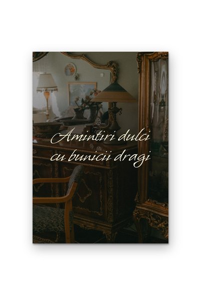 OEM Poster Carton 250g A4 Amintiri dulci cu bunicii dragi, Decor perete