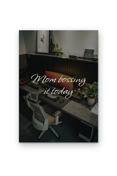 OEM Poster Carton 250g A4 Mama seful suprem astazi, Decor perete motivational...