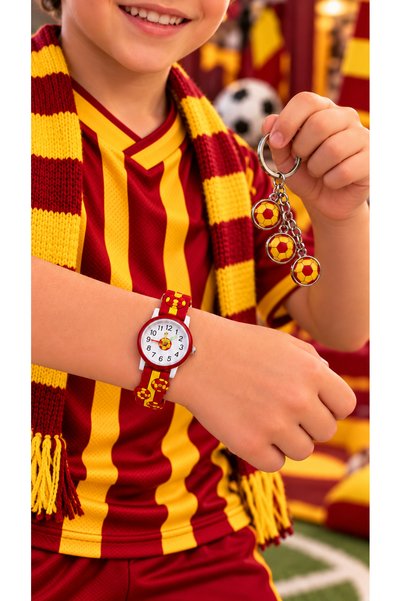 EGE STORE ANAHTARLIK HEDİYELİ TARAFTAR ÇOCUK KOL SAATİ ANALOG OKULDA KULLANIM...