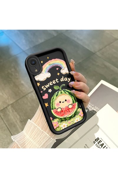 ucuc iPhone Xr Compatible Black Silicone Camera Protected Shock Absorbing Pro...