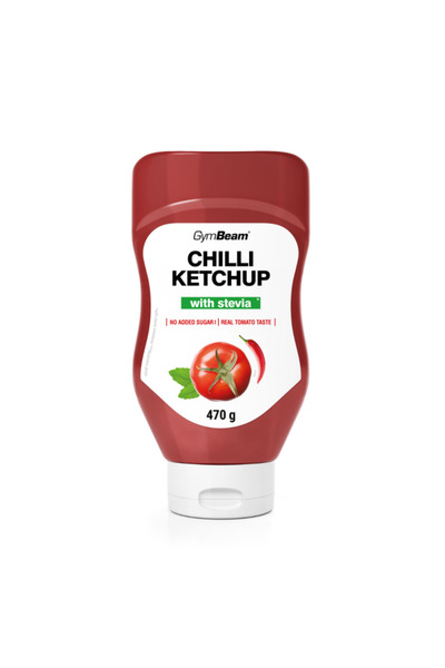 GymBeam Ketchup cu Stevia 470 g chili