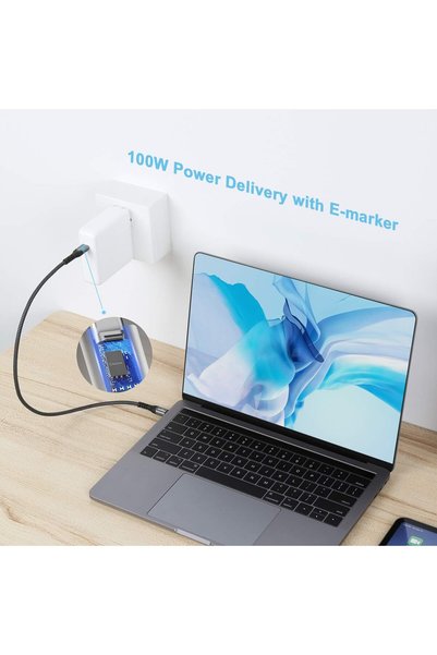 Generic USB C to Type C Cable, USB 3.1 Type C Gen 2 (Black, 1.6ft)