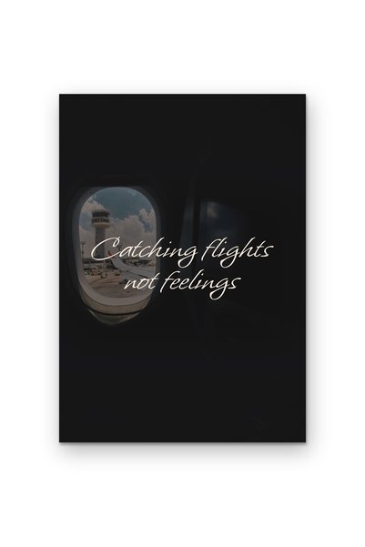 OEM Poster decorativ Prind zboruri nu sentimente, design minimalist, Carton 2...