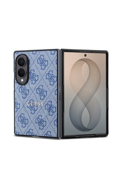 Guess Galaxy Z Fold 8 Kılıf Lisanslı M-safe Şarj Özellikli PU Deri 4G Desenli...