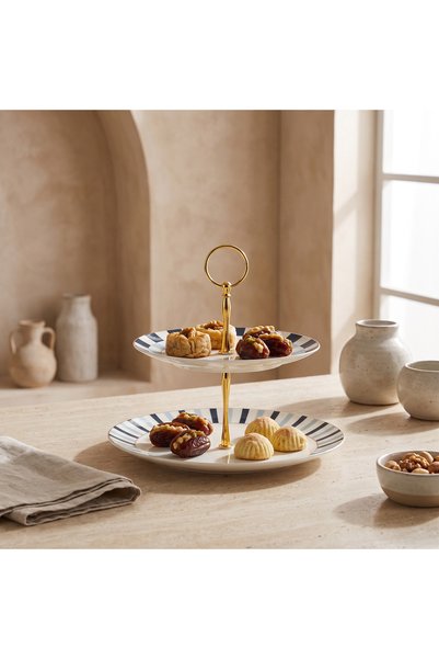 Gia Como 2-Tier Cake Stand - 20 cms