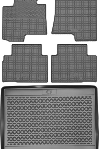 Max-Dywanik Hyundai ix35 SUV din 2010-2015 SET - covorașe auto din cauciuc + ...