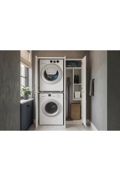 Vivense TANİ ROVİ ÇAMAŞIR VE KURUTMA MAKİNESİ BANYO DOLABI, ÜTÜ MASASI BÖLMEL...