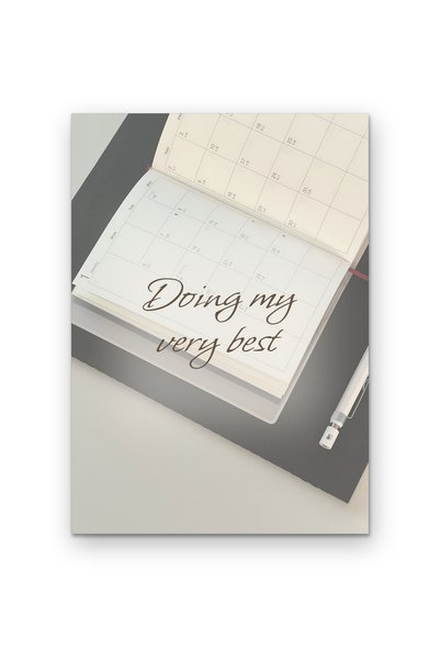OEM Decorative Motivational Poster Doing My Very Best, Positive Message, Card...