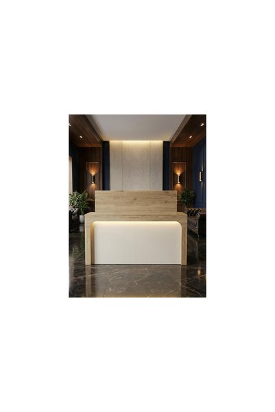 Vivense APOLLON LED IŞIKLI KARŞILAMA BANKOSU, SEPET KUMTAŞI, 150 CM ÇEKMECELİ