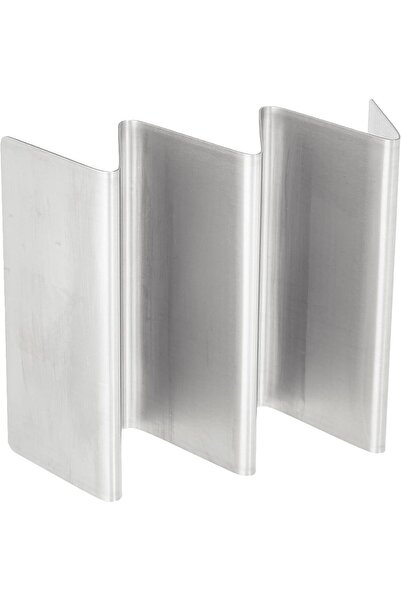 Generic STEEL TACO HOLDER, 2 TACO , SILVER, 13 cm, TH654232, MEXICAN FOOD SERVING PLATTER, APPETIZER TRAY ,