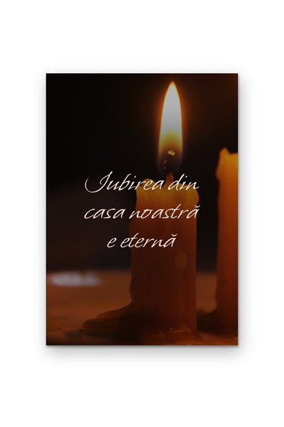 OEM Poster Carton 250g A4, Citat Iubirea din casa noastră e eternă, Decor perete