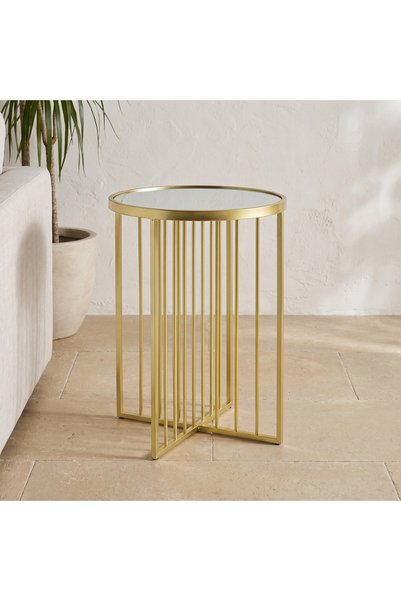 Lifestyle Mirror Top Accent Table