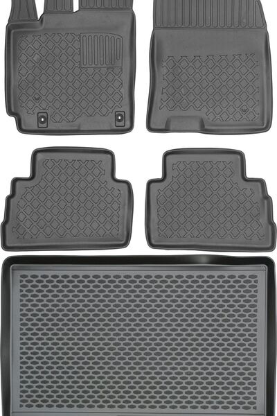 Max-Dywanik Hyundai Kona Crossover din 2018 SET - covorașe auto + covoraș por...