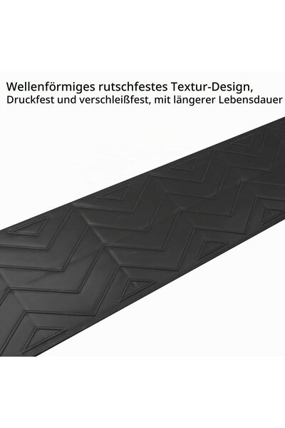 OEM Rampă pentru scaun cu rotile, antiderapantă, din plastic solid, pentru prag și bordură – Negru 100x10x4cm