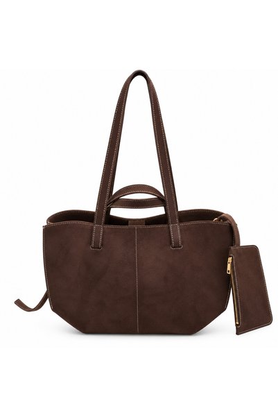 Ece Atelier Süet Hobo Çanta – Salaş Tasarım & Çift Askı Omuz Çantası